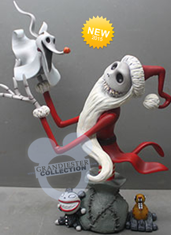 Santa Jack Skellington and Zero